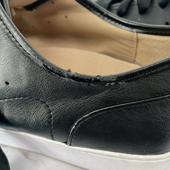 VIONIC Keke Supportive Lace Up Black Leather Sneaker Casual Size 11 Low Top - Picture 9 of 10